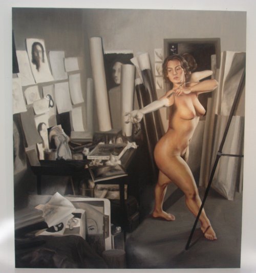 Karina Contreras studio view 2007